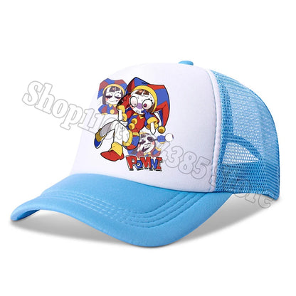 The Amazing Digital Circus Baseball Cap Kids Adult Outdoor Sports Sun Hat Summer Breathable Mesh Sunbonnet Kawaii Headgear Gift
