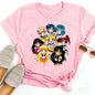 Summer 2026 Sailor Moon "Four Grid Emoji Pack" Soft Street Trend 100% Cotton Print Loose T-shirt Male/female Top Y2k