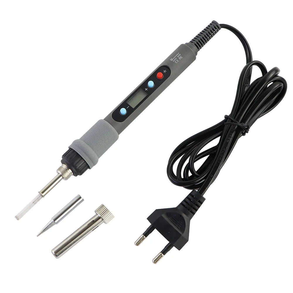 Adjustable Temperature Electric Soldering Iron 80W Welding Solder Rework Station Heat Pencil Tips Repair Tools Ceramic Heater