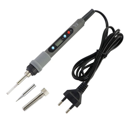Adjustable Temperature Electric Soldering Iron 80W Welding Solder Rework Station Heat Pencil Tips Repair Tools Ceramic Heater