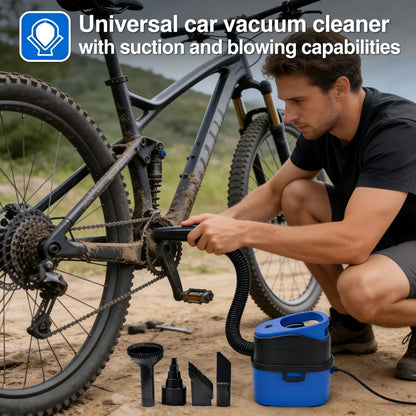 12V Bucket Car Vacuum Cleaner Wet and Dry Use Multi-functional Portable Powerful Suction Large Capacity With Multiple Nozzles