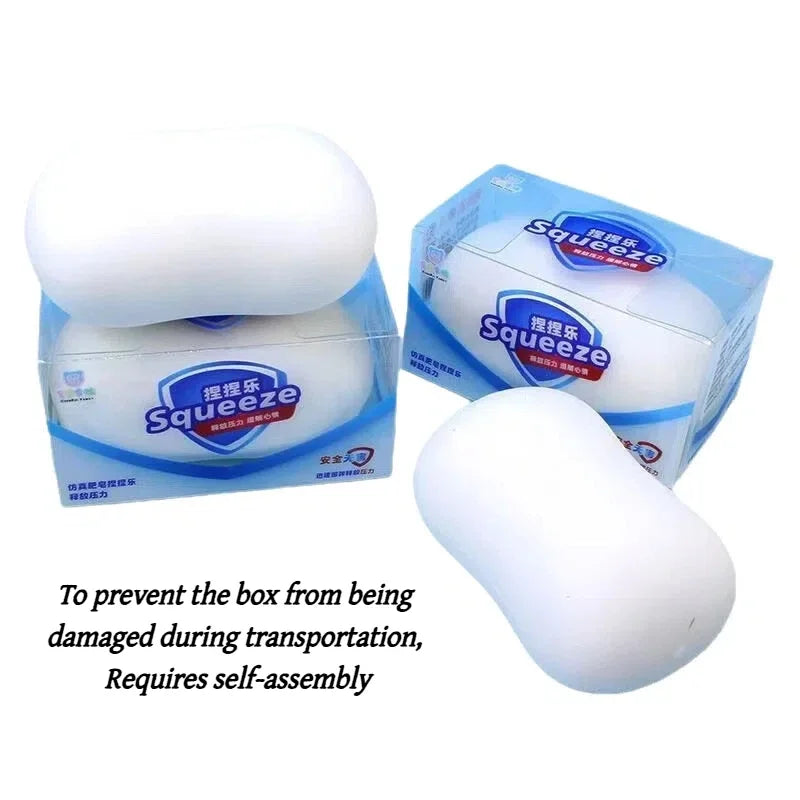 Simulation Soap Squeeze Tab Soft Toy, Safe and Healthy, Food-Grade Silicone Material, Squeeze Toy, Soft and Soothing, Slow Toy