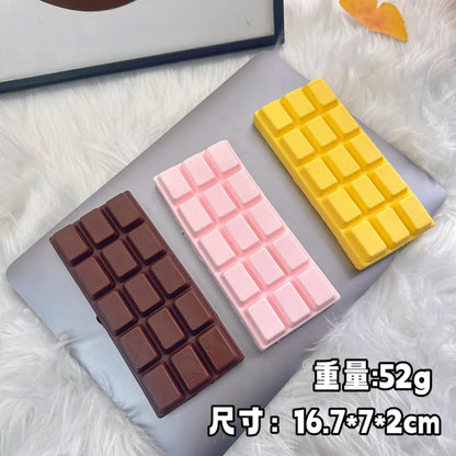 Simulated Chocolate Stress Relief Wet Soft Chocolate Plate Slow Rebound Pinch Toy Cute Release Stress Relief