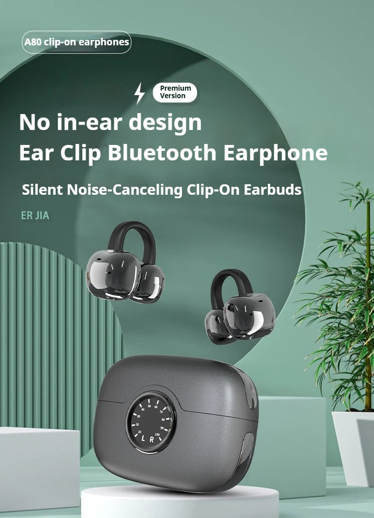 A80 Newest AI Translation Headphones Wireless Bluetooth 6.0 Earbuds 164 Languages Real-Time Translator Noise Cancelling