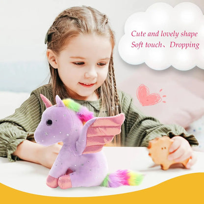 Unicorn Stuffed Animal Soft Unicorn Plush Toys Rainbow Pink Unicorn Birthday Gift for Girls Baby Toddler Kids Party Home Decor