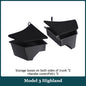 For 2025 2026 Tesla Model 3 Highland Trunk Storage Bins Rear Trunk Organizer Trunk Side Box With Carpeted TPE Lids Accessories