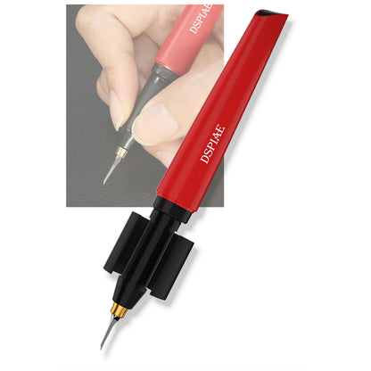 DSPIAE PT-TH Push Knife Handle YPB-0.1mm~1.5mm Drill Bits Model Engraving Tool for Assembly Model Building Tools DIY Accessories