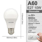 1-10Pack Dimmable GU10 E27 E14 B22 LED Bulb Lamp 220V No flicker Warm white Natural light 3000K 4000K 6000K dimming A60 C37