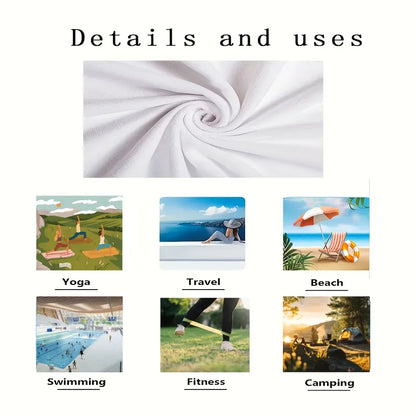 Personalized Beach Towel Custom Photo Name/logo/Word Oversized Microfiber Towel Wedding Party Souvenir for Beach Swimming Bath