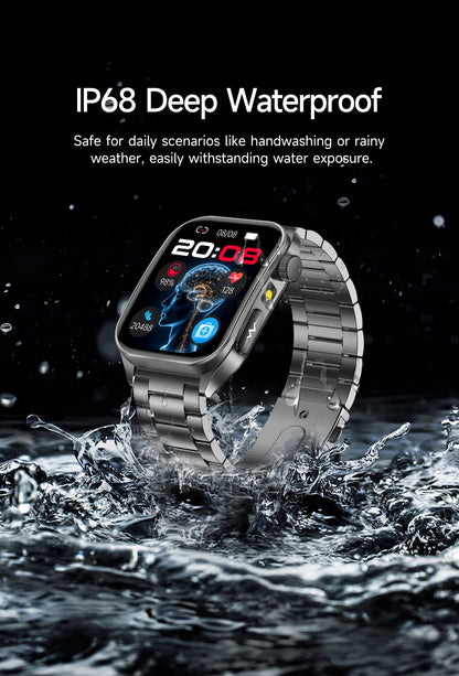 GUHUAVMI New Laser Therapy ECG+PPG Smart Watch Health Monitor Blood Lipids Uric Acid Heart Rate Tracking Monitoring Smartwatches