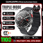 2026 New T-REX3 1100mAh Battery SmartWatch 10ATM Waterproof Compass Altitude HD Bluetooth call Sports Flashlight Smart Watch Men