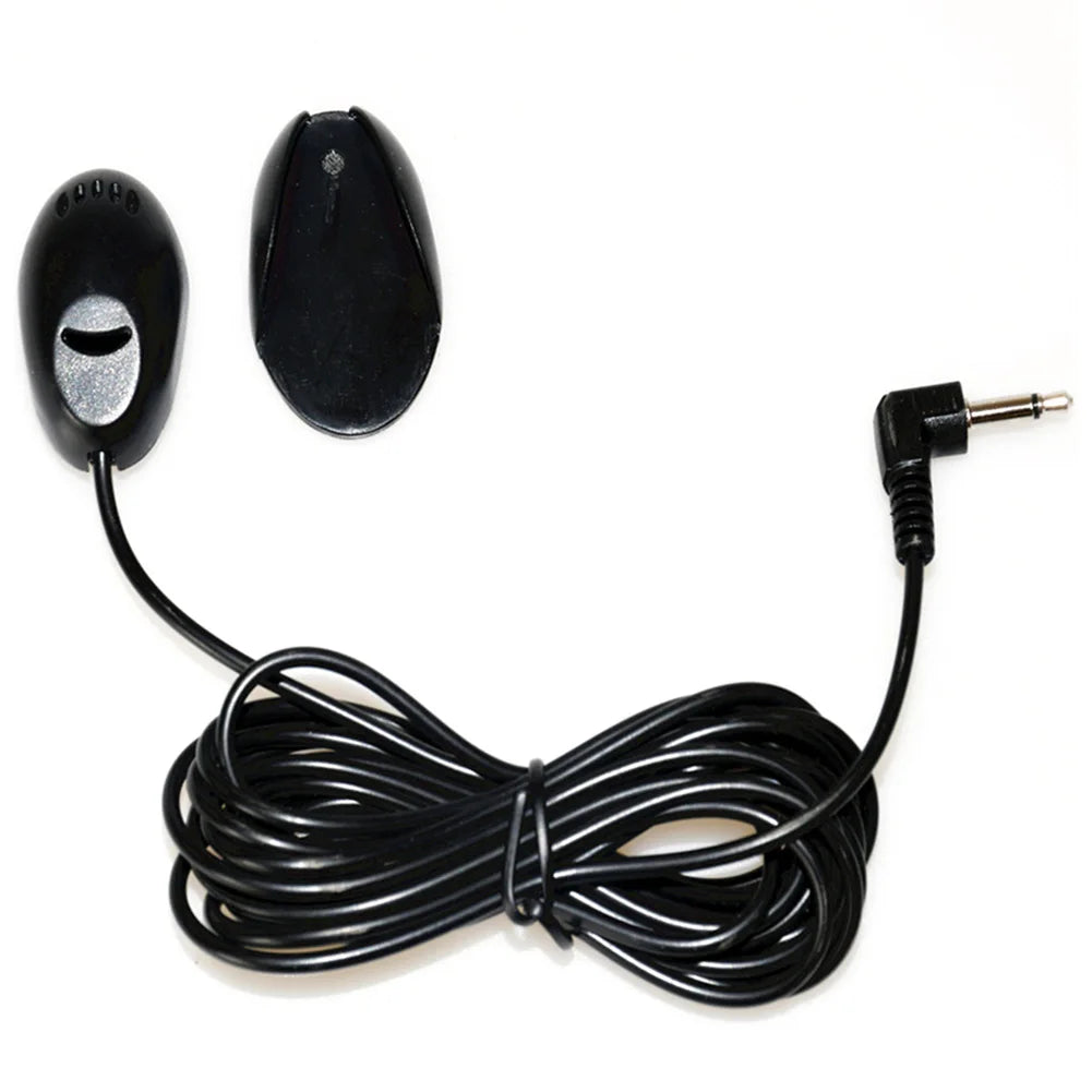 3.5mm Clip Jack Plug Mic Car Audio Microphone Stereo Mini Wired External Microphone For Auto DVD Radio 3m Long Professionals