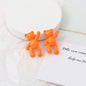 10PCS/lot DIY Cute Cartoon Teddy Bear Pendant Jewelry Accessories Wholesale Alloy Spray Paint Simple Multicolor Jewelry Material
