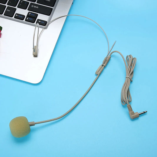 Skin Color Headset Invisible Microphone for Stage Loudspeakers Amplifier TV Headset Invisible Headworn Microphone Teacher Tour