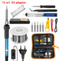 High Quality 220V 60W Soldering Iron Kit Adjustable Temperature 15 In 1 Tool Set With Soldering Iron DIY Set EU Plug AU UK US
