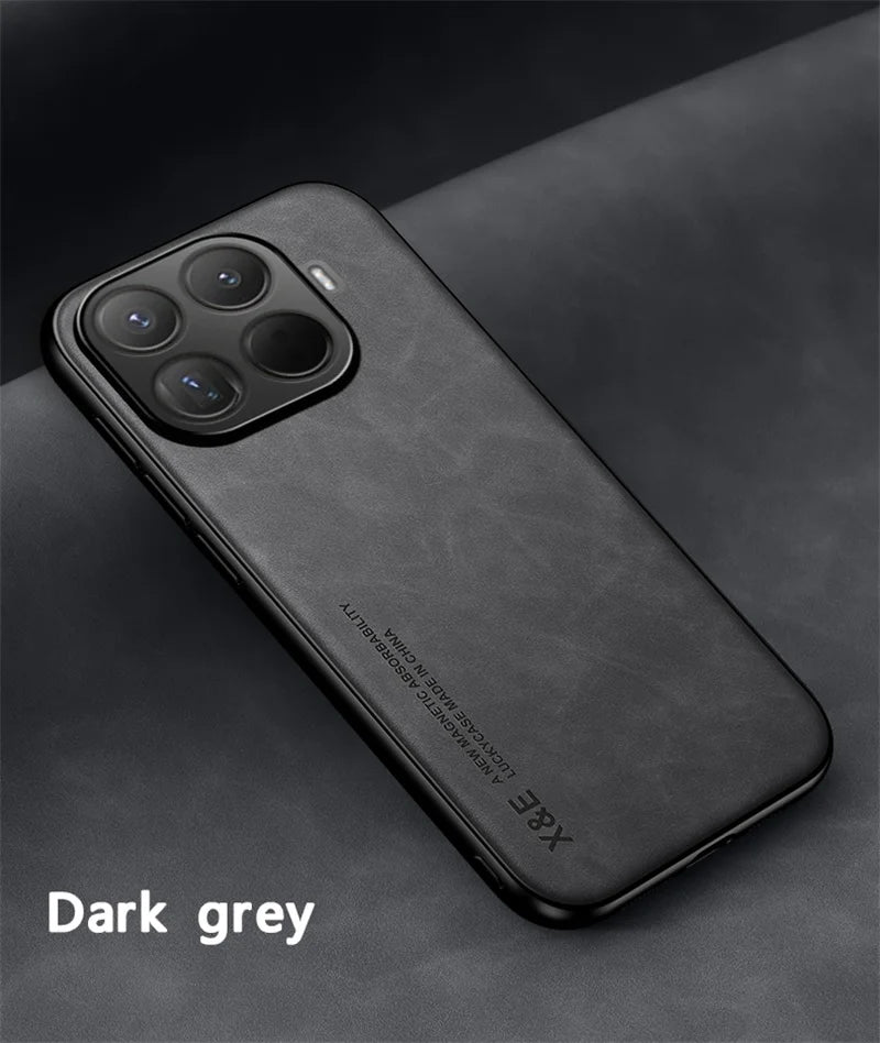 For Xiaomi 15T Pro 5G Case Soft Leather Magnetic Holder Phone Case For Xiomi Xiaomy Mi15T Mi 15T 15 T Pro Shockproof Back Cover