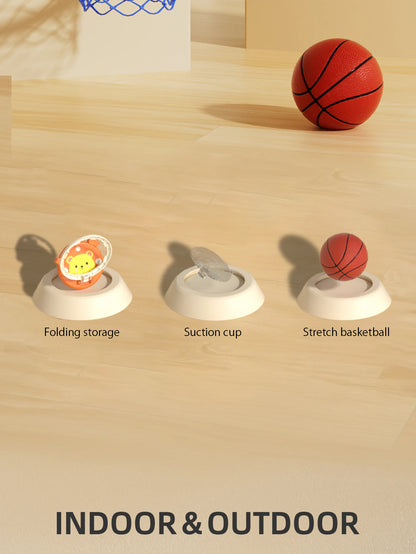 Children's basketball hoop, indoor shooting, hanging, foldable, parent-child interactive ball