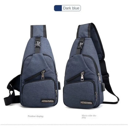 Chest Bag Men's One Shoulder Crossbody Bag Large Capacity Outdoor Sports Leisure Fashion Small Shoulder Bag Backpack Men's