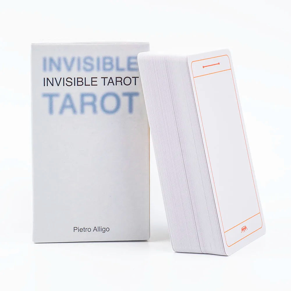 Invisible Tarot 78 Blank Cards Create Your Own Tarot Deck 10.3*6cm English Visions Divination Edition Deck Board Playing Games
