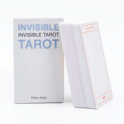 Invisible Tarot 78 Blank Cards Create Your Own Tarot Deck 10.3*6cm English Visions Divination Edition Deck Board Playing Games