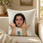 Person A-Addison R-Rae Funny Cushion Cover Soft Short Plush Decorative Pillow Cover for Sofa Bedroom Easy to Clean