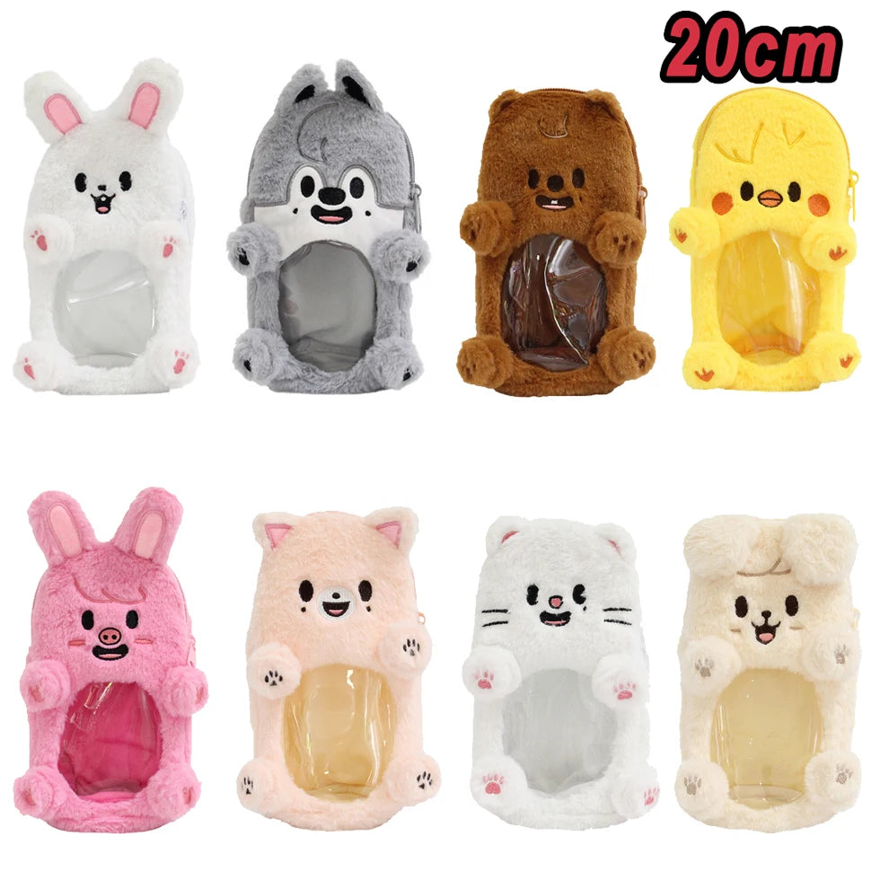 8pcs Skzoo Plush 25cm Kpop Cartoon Stuffed Animal Plushies Stray Kids Plush Doll Toys Kawaii JYP Adults KZ Fans Keychain  Gift