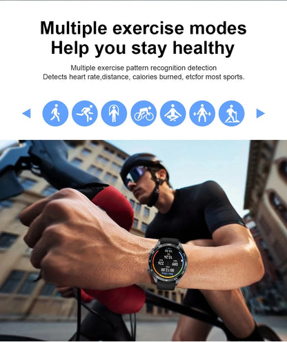 LIGE Micro Physical Examination ECG Smart Watch Men Bluetooth Call Heart Rate Blood Pressure Oxygen Health Smartwatch 2025 New