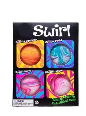New 4-piece Swill NeeDoh Youth Pressure Ball Super Soft Plastic Sensory Toy Adult Office Stress Relief Toy Gifts