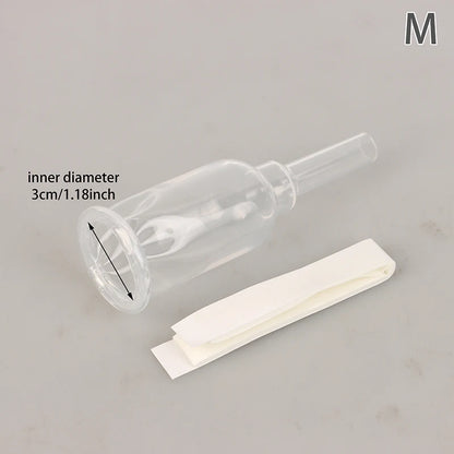 Size S M L Sterilized Comfortable Medical Silicone Male External Catheter Self Adhesive Silicone Catheter External