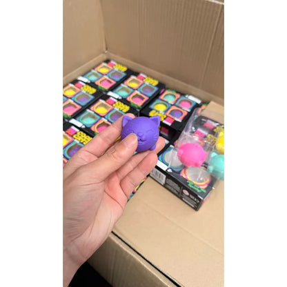 New 4-piece Swill NeeDoh Youth Pressure Ball Super Soft Plastic Sensory Toy Adult Office Stress Relief Toy Gifts