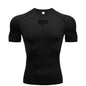 Men's Everlast Tight Short Sleeved T-Shirt for Gym Boxing and Running, Fast Drying and Slim Fit Sports Top
