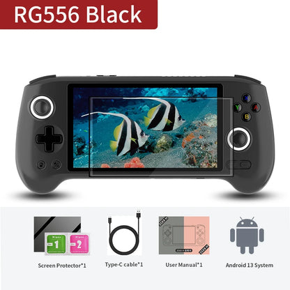 ANBERNIC RG556 Handheld Games Console 5.48'' AMOLED 1080*1920 Screen Android 5500mAh Portable Video Games Player AI Assistant