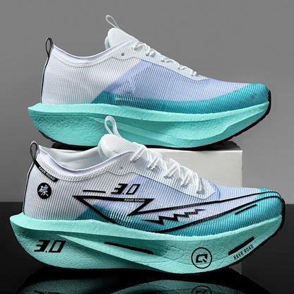 Couple Breathable Mesh Carbon Board Shoes, Student Sports Exam Shoes, Chunta Ultra Light Rebound Marathon Running Shoes
