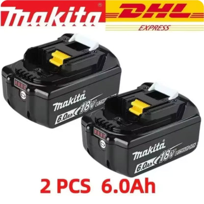 Genuine 6AH makita BL1860 18V Battery Power Tools Li-ion Replacement LXT BL1850 BL1840 for 18V Screwdriver with BMS TPCELL 18V
