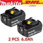 Genuine 6AH makita BL1860 18V Battery Power Tools Li-ion Replacement LXT BL1850 BL1840 for 18V Screwdriver with BMS TPCELL 18V
