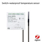 Tuya Zigbee 4 Gang Smart Switch with Temperature or Humidity Sensor Passive Dry Contact 32V 250V Switch Relay Alexa Compatible