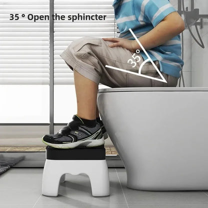 1 Pcs Anti-Slip Toilet Stool Thickened Bathroom Footstool Ergonomic Potty Step Helper Under Desk Footrest for Adults Kids