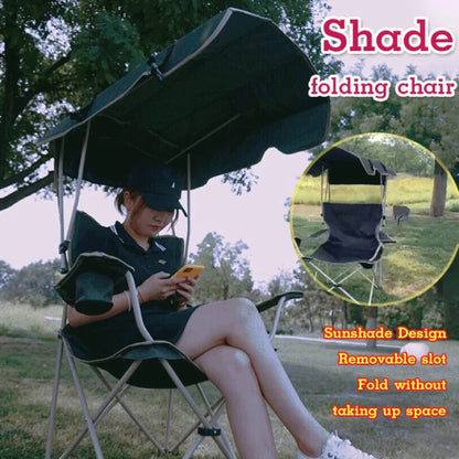 Stylish and Practical Beach Chair with Umbrella and Cooler Bag, Suitable for Picnics and Outdoor Activities