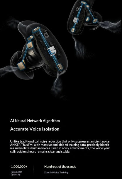 New Anker Liberty 5 Pro Max Noise-Canceling Earphones ANC Active Noise AI Personal Assistant Bluetooth Earphones Gifts