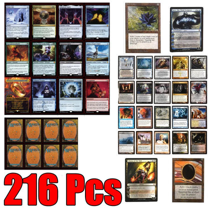 216 Pcs Black Core Cards P9 Dual Land Fetch Land Shock Lands  Proxy  Cards            Cards