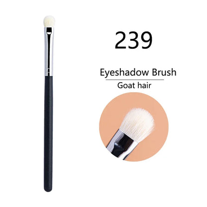 Makeup Eyeshadow Brushes Flat Eye Shadow Shader Crease Blending Brushes Goat Hair Eye Shadow Liquid Cream Powder Make Up Tool