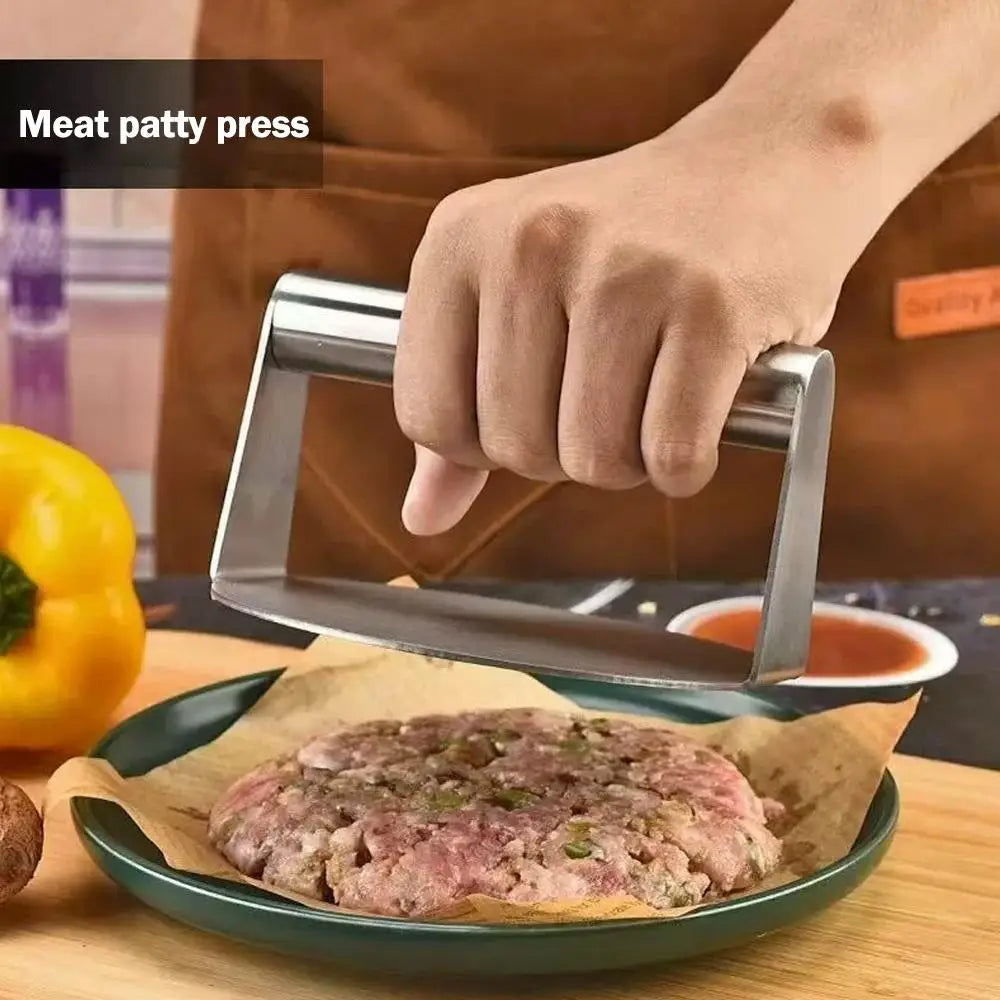 1pc Stainless Steel Hamburg Meat Press Hamburger Press Kitchen Gadgets Meat Pie Make Kitchen Accessories Cooking Accessories