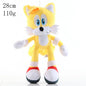 New Super Sonic Cartoon Plush Toy Shadow Amy Knuckle Tail Plush Keychain Toy Hedgehog Anime Soft Padded Doll Kids Fun Fan Gifts