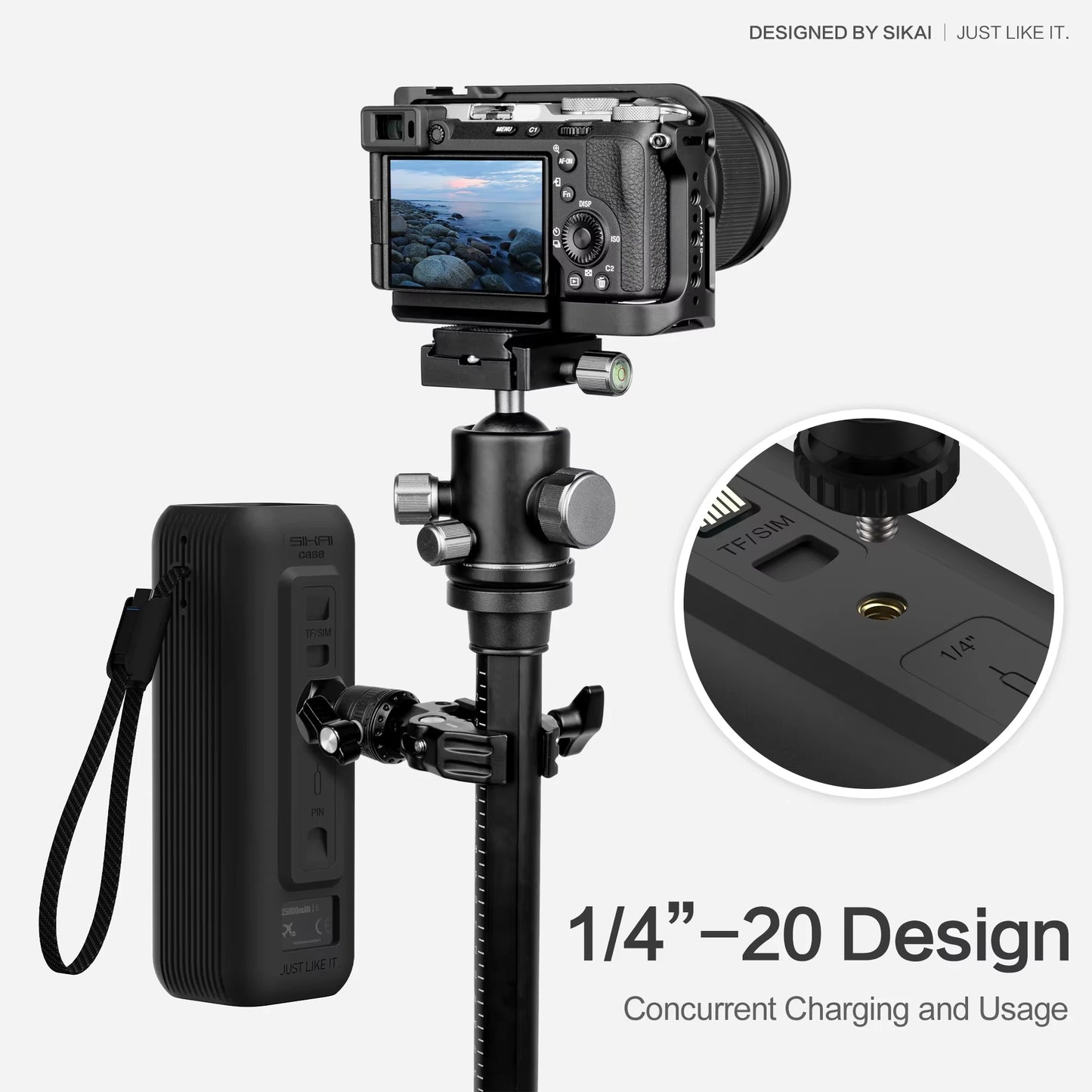 SIKAI Silicone Portable Charger Case for Anker zolo 2in1165W PowerBank Shockproof Cover（Case Only）