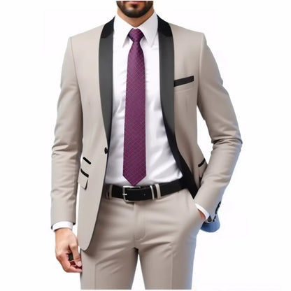 Groom Weddingpiece Suit for Men Middle-aged Blazer Formal Party Dress Tailor-made Outfit Men