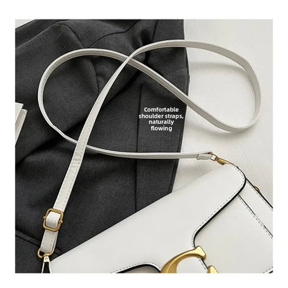2026 New Niche Solid Color Small Square Bag Premium Texture Simple Versatile Multi-compartment Shoulder Crossbody Bag Fashion