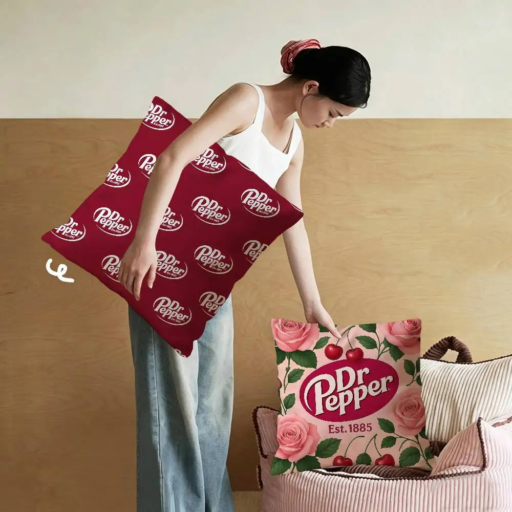 classic beverage brand Dr Pepper Pillow Anime Pillow Sofa Bed Head Pillow Cover Cushion Cover 45x45 cm Fashion