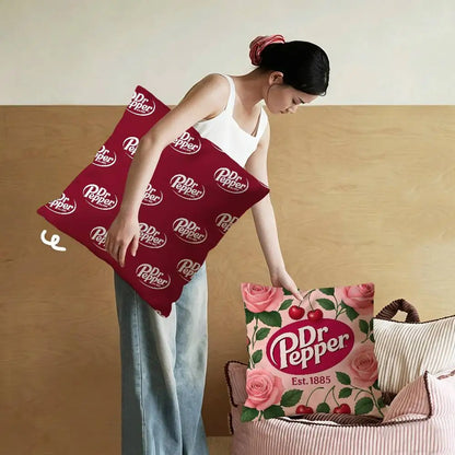classic beverage brand Dr Pepper Pillow Anime Pillow Sofa Bed Head Pillow Cover Cushion Cover 45x45 cm Fashion