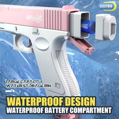 New Summer Electric Water Gun Toy Portable Automatic Electric Burst Water Gun Outdoor  Beach Water Toys Water gun accessories