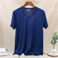 Men's Ice Silk Mesh Vest O-Neck Lightweight Sports Summer Wear Sleeveless T-shirt Tank Top Casual Fashion Outerwear
